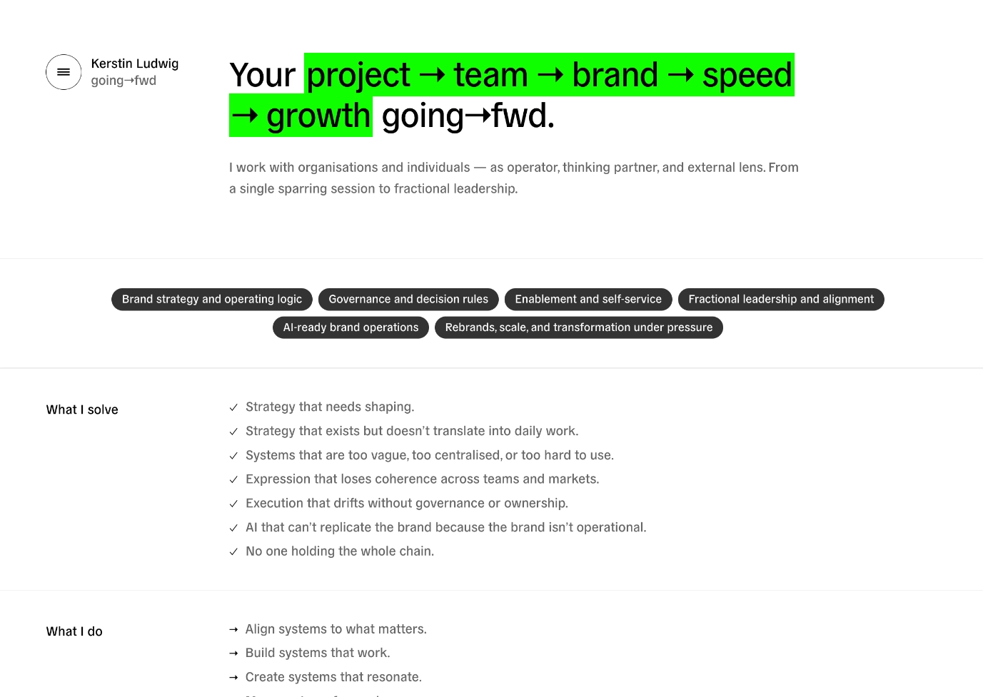 Work & Capabilities